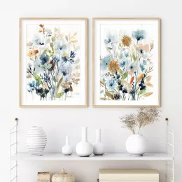 Art Flower oil painting abstract printed canvas wall art decoration