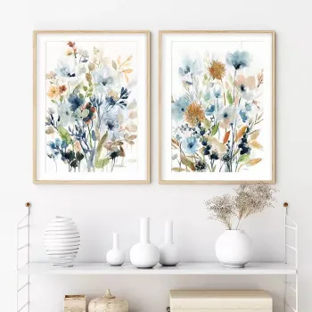 Art Flower oil painting abstract printed canvas wall art decoration