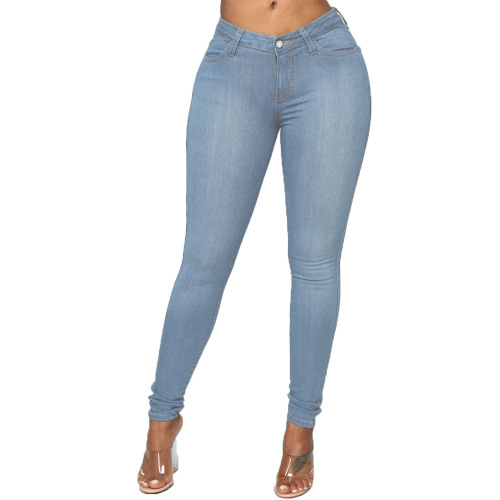 Stretchy Comfortable Skinny Jeans Ultra High Waisted Jeans for Women Factory