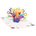 Biglietto d'auguri per confezione regalo di compleanno 3D