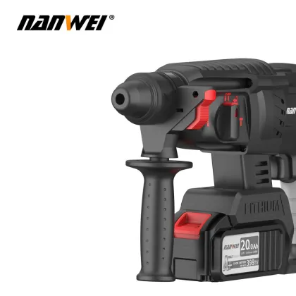 NANWEI Power Hammer Drills 21V Cordless Electric Brushless Rotary Hammer Machine