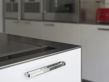 Custom Oven Microwave Combo Stainless Steel Kitchen Cabinets