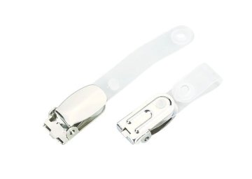 Silver Metal Flip Top Hanging Id Card, Name Badge Holder Clip For School And Office 30286
