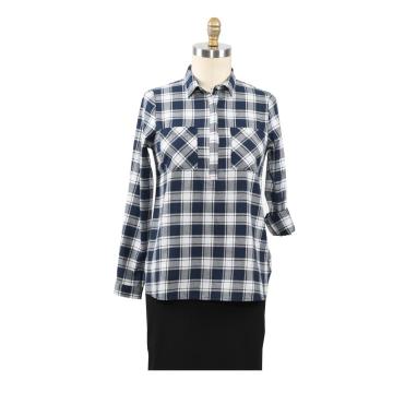 2020 Mode Dames Plaid Shirt Chique Geruite Blouse