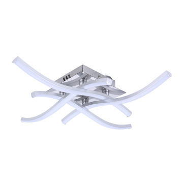 Modern Curved Design LED Flush Mount Wave Ceiling Light