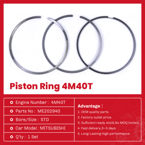 أجزاء السيارات Mitsubishi Piston Ring 4M40-T ME202940