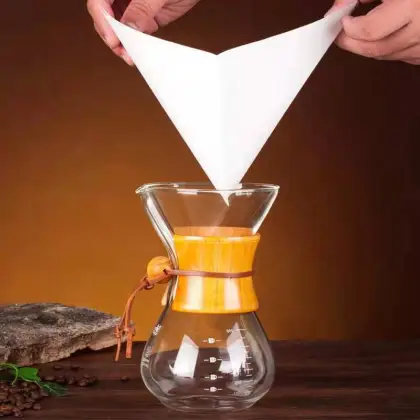 Chemex Filter Paper, 30x30cm - Perfect Fit for Pour Over Coffee Maker