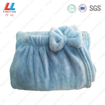 Bowknot microfiber bath body towel