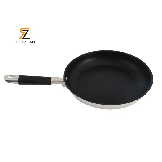 28CM Stainless Steel Commercial Fry Pan: Multi-Cooking, Non-Stick Kitchen Wares for Professional Use