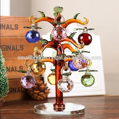 Wholesale Crystal Apple Tree for Home Decoration
