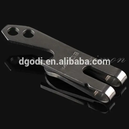 custom made stainless steel belt clip money clip with bottle opener