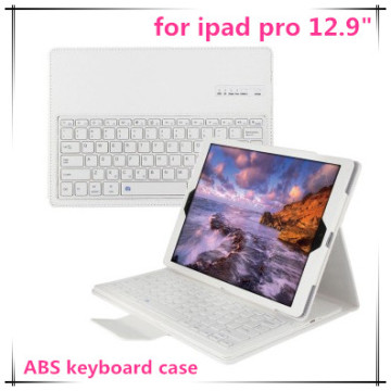 high quality 2 in 1For Apple For iPad pro PU Leather Flip Wireless Bluetooth Keyboard Case Cover for iPad Pro 12.9" leather
