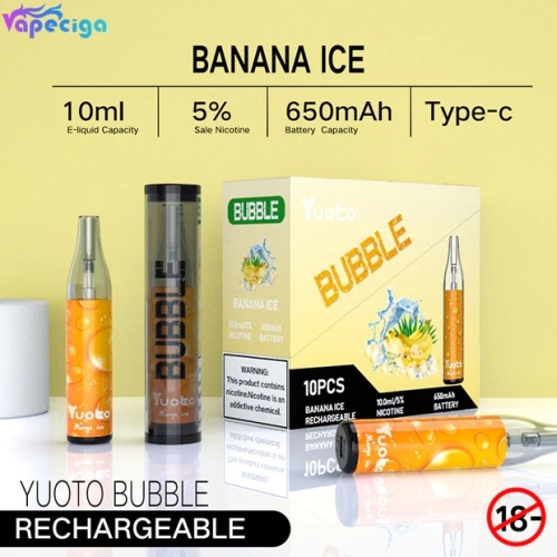 Yuoto Bubble 4000puffs 일회용 vape 포드 장치