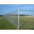 Security Chain Link Fence with Top Barbed Wire