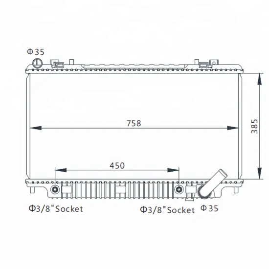 Auto Radiator for Holden Commodore 3.6L V6 07-13/Chevrolet Caprice 3.6L V6 06- OEM 92191917/DPI 13043