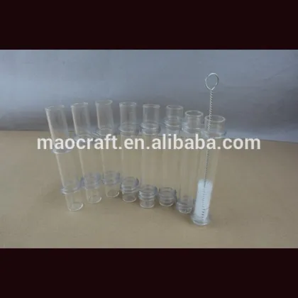 glass tube connected vase