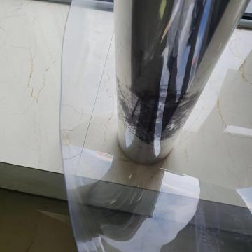 Transparent thermoformed RPET film roll