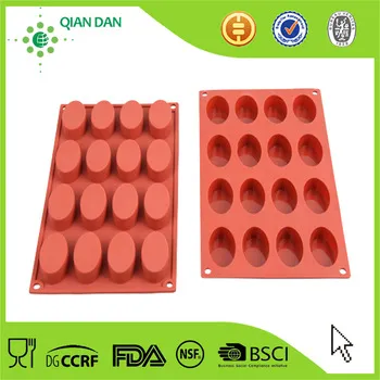 Hot selling Round silicone red cake molds pan