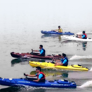 HS-006J6C 130cc berkualitas tinggi kayak penangkapan ikan dengan lambung fiberglass untuk grosir