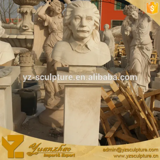 life size famous carved natural stone male bust sculpture