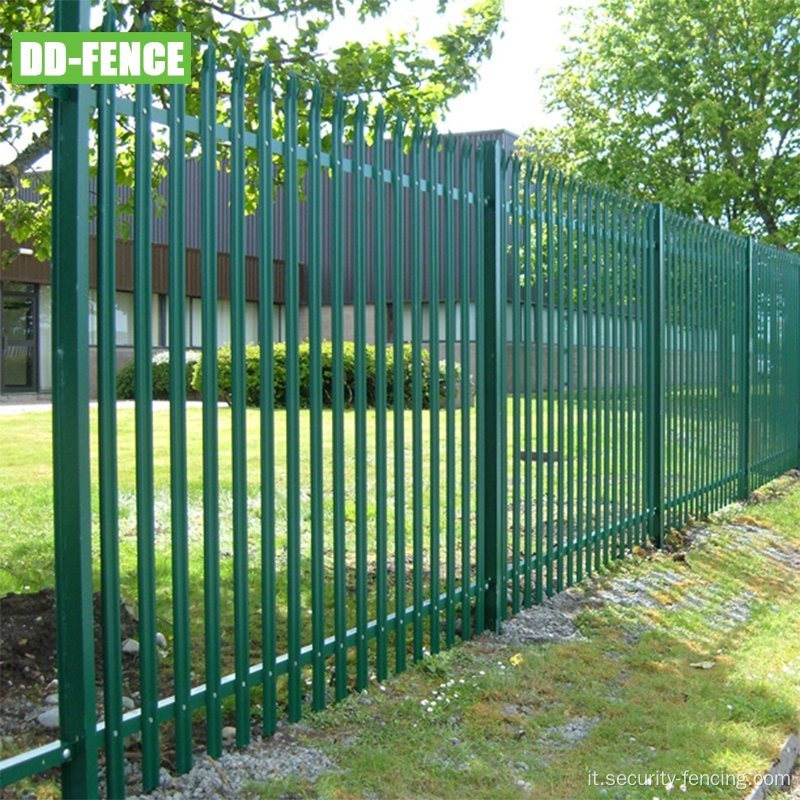 W Palisade Fence a caldo Galvanized Palisade Fencing
