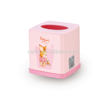 High quality plastic napkin holder square tissue box