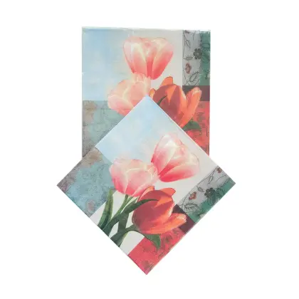 Disposable decorative paper napkin