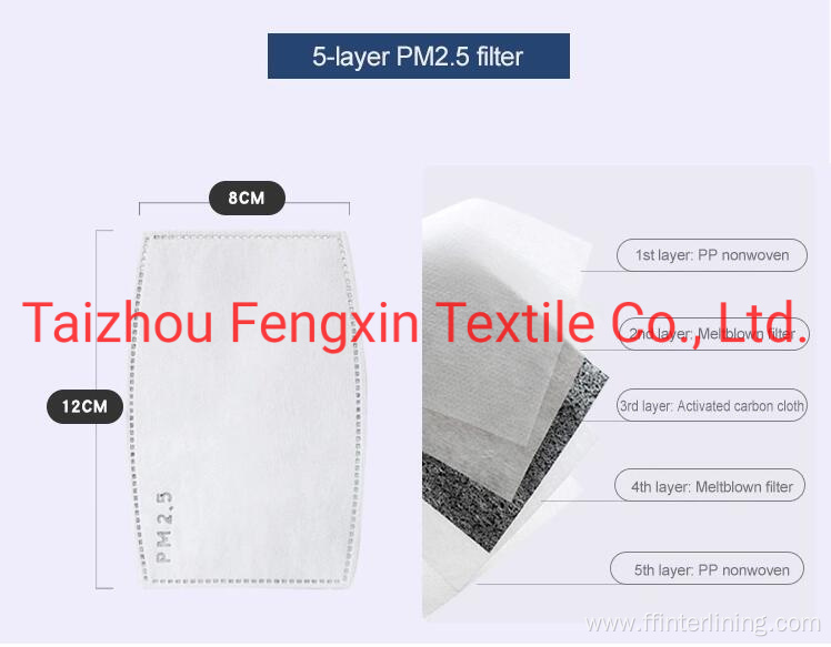 Design PP Nonwoven Activated Carbon Filter Fiber Fabric