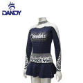 A zitella persunalizata Cheer Shorts Cheerleading Uniforme Uniforme di Cheerleading cun strass