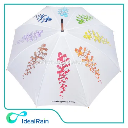 stick wooden advertising summer umbrella