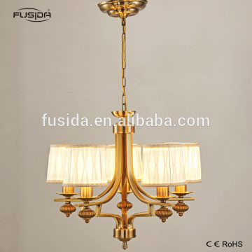 New Design Fabric Square Shape Chandelier Pendant Light For Home/Hotel/Restaurant Design D-6117/5