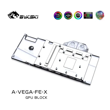 Bykski GPU Water Block for AMD Radeon VEGA 64/56 Founders Edition - 5V/12V RGB A-VEGA-FE-X