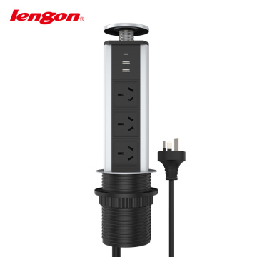 Australian Standard High-Quality Desktop Power Socket with USB Control