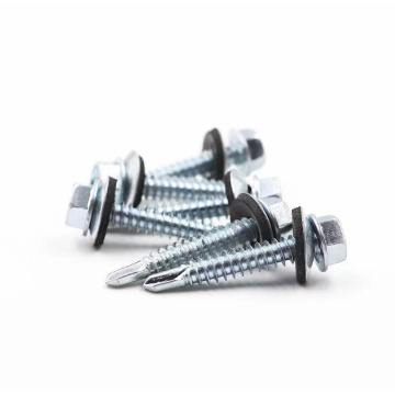 Carbon Steel Self Drilling Screw with EPDM Znic-plated