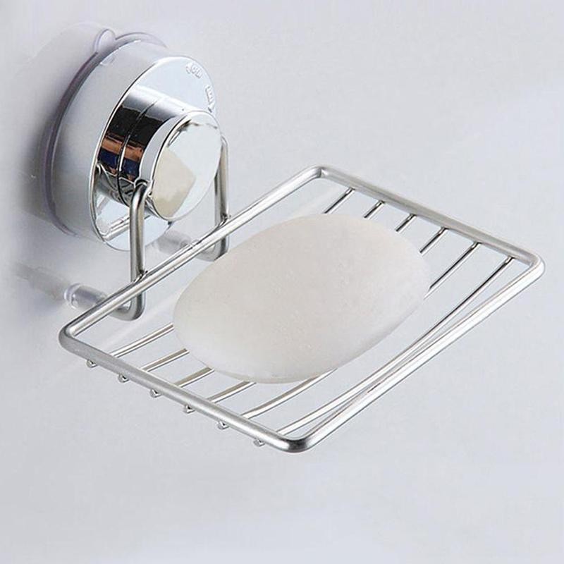 Stainless Steel Wall Mounted Shower Soap Holder Bathroom Storage Soap Bathroom Container Tray Rack Accessories Box Basket D X1A7