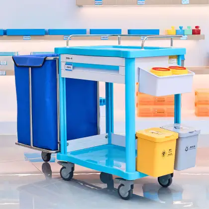 Linen Cart with Detachable Linen Bag