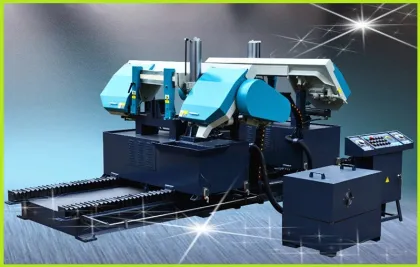 Automotive axle housing cut band saw machine