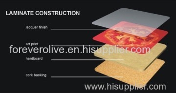 2013 Custom Oem Factory - Souvenir Cork Love Coasters 