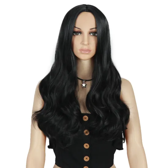 wholesale Straight  Wigs Wavy Wigs for Women 180 Density synthetic wig hair extension