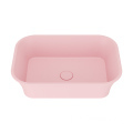 Modern Grey Concrete Wash Basin with Textured Surface - Rectangular Bathroom Sink - OEM New Model