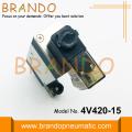 Pneumatic Solenoid Valve 4V420-15 With Double Coils