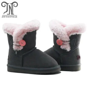 wholesale kids leather winter warm shoes boots