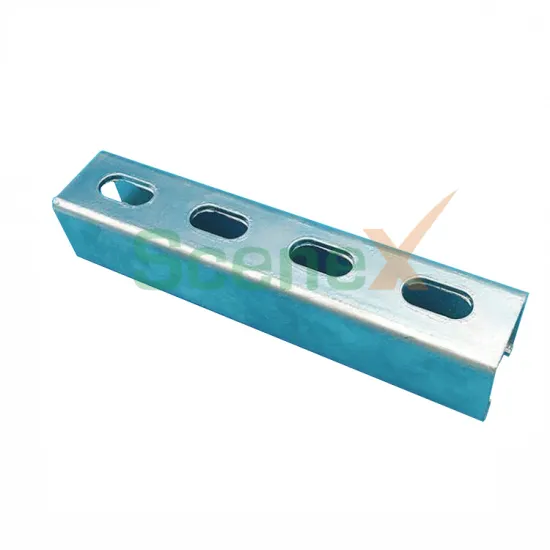 Galvanized Stainless Steel PV Mounting System: C-Channel Brackets and Solar Rails - Size 41x41