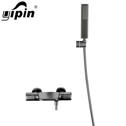 Hot Sale Thermostatic Wall Mount Bathtub and Bathroom Bathing Shower Set