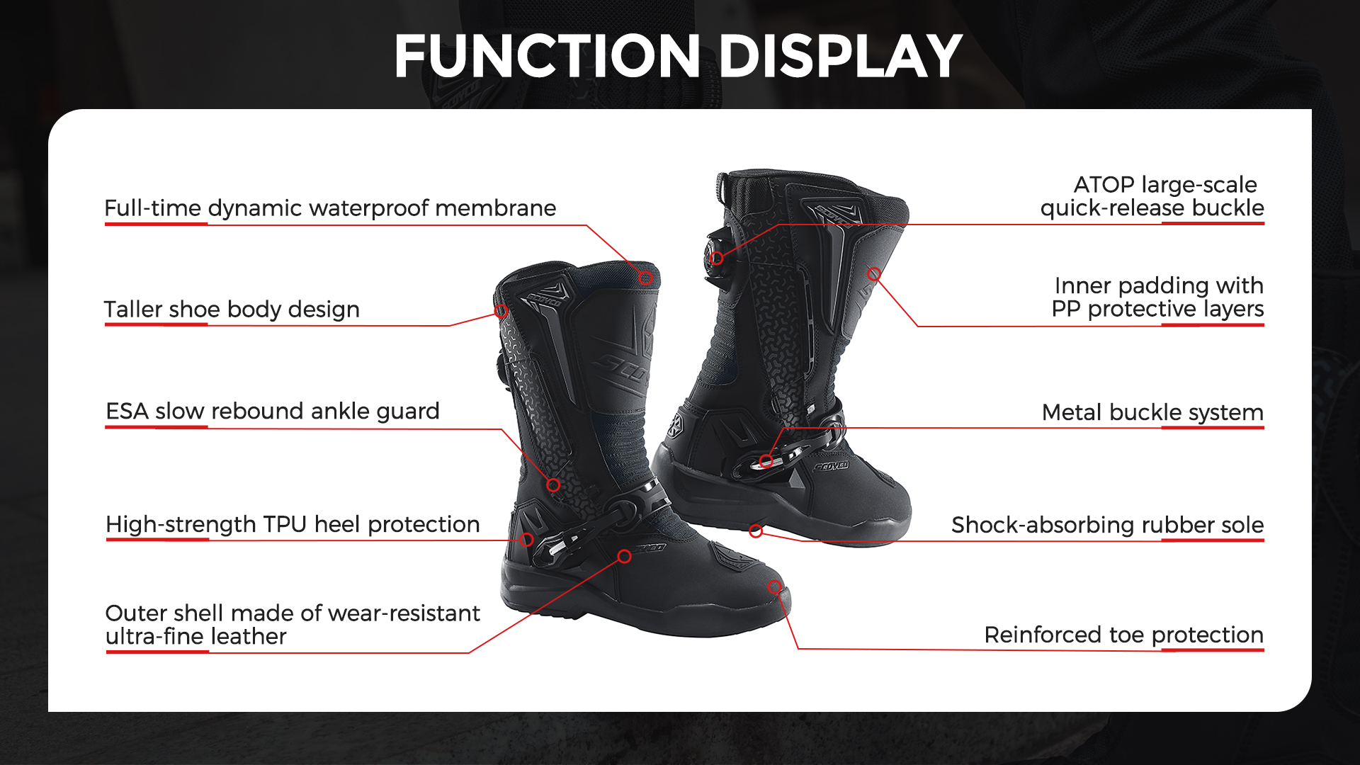 waterproof motorbike boots