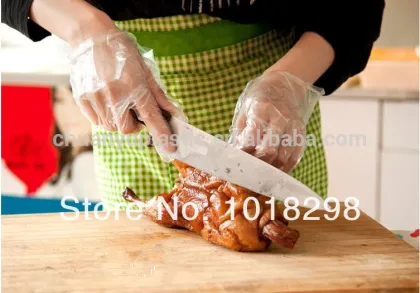 PE glove plastic gloves disposable transparent gloves