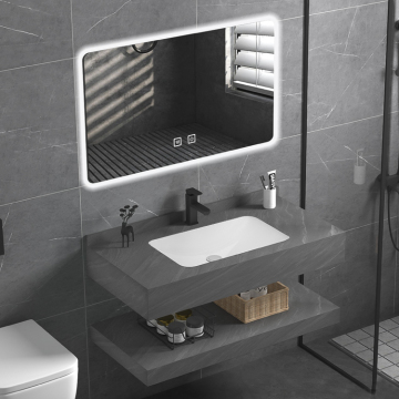 Seamless Double Sintered Stone Basin for Modern Bathroom Luxury