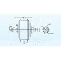 36V 250W الأسطوانة الفرامل محرك الدراجة الكهربائية الأمامية