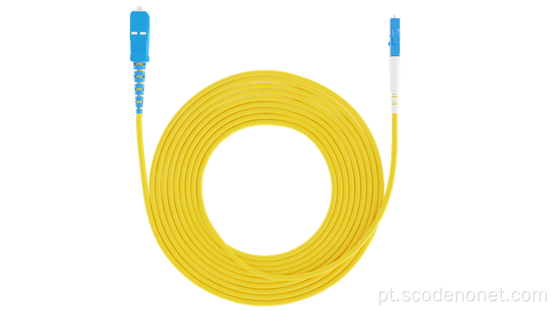 Patch cord óptico simplex SM / MM LC-LC / FC-FC / SC-SC para FTTH