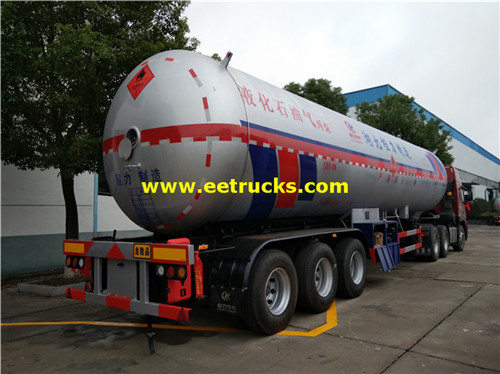 54 CBM Bulk yayi amfani da trog tank trailers lpg